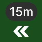 Icon of 15m sprint from run up