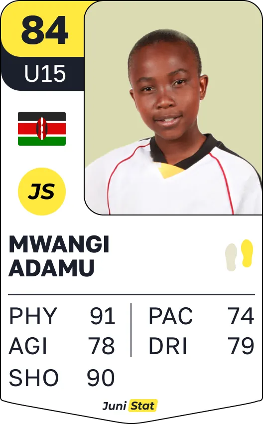 African player's card example